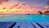 Beautiful Sunset in Maldives
