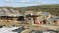 New homes being built on a brownfield site in south Wales