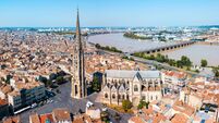 Bordeaux aerial panoramic view, France