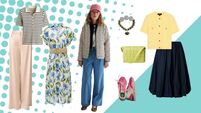 Be fashionably prepared for April's mixed weather with layered pieces and brighter hues