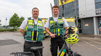 Ambulance volunteers saddle up on e-bikes for Cork City Marathon