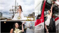 All aboard: Cork bus station and port are just the ticket for bride