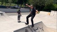 Watch: Legendary skateboarder Tony Hawk filmed skating in Mallow