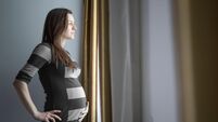 Worried single pregnant woman worrying about her future