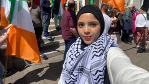 <p>Eman Alhaj Ali: In the Irish National Demonstration</p> <p>Eman Alhaj Ali: In the Irish National Demonstration</p>