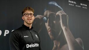 <p>Daniel Wiffen was speaking at the announcement of his four-year partnership with Deloitte Ireland, which officially named him as the firm’s new lead brand ambassador. Pic: Jason Clarke</p>