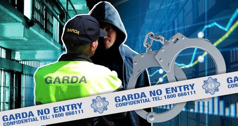 Inside Alcatraz Prison - Row of Bars and Cells